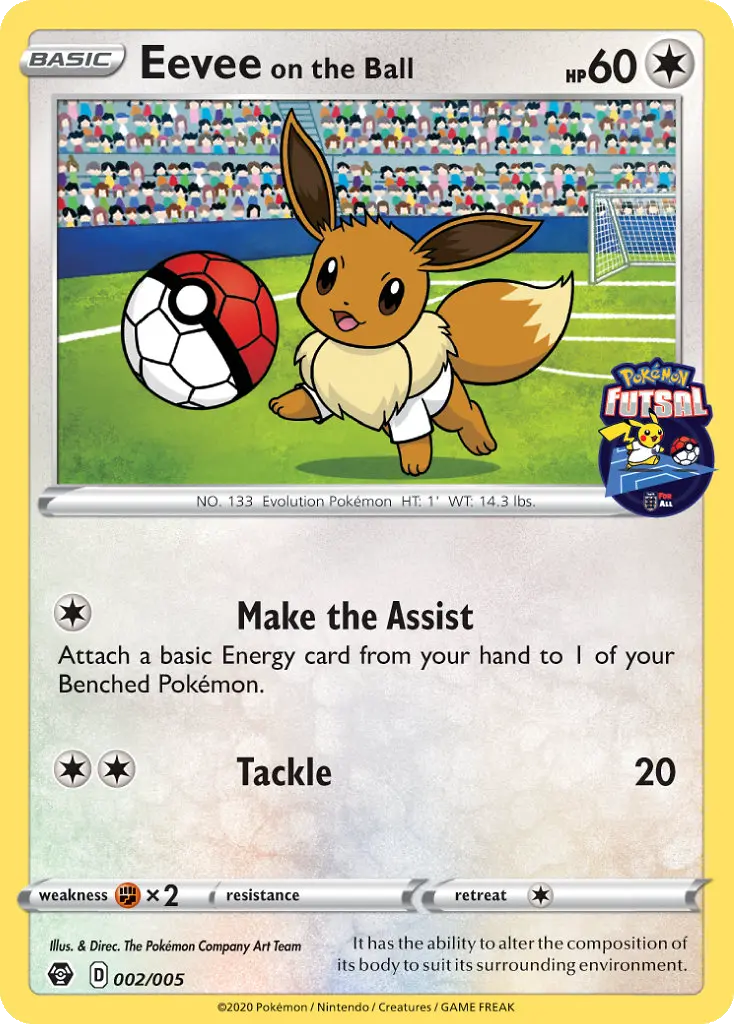 Eevee on the Ball, Pokémon Futsal 2020 2