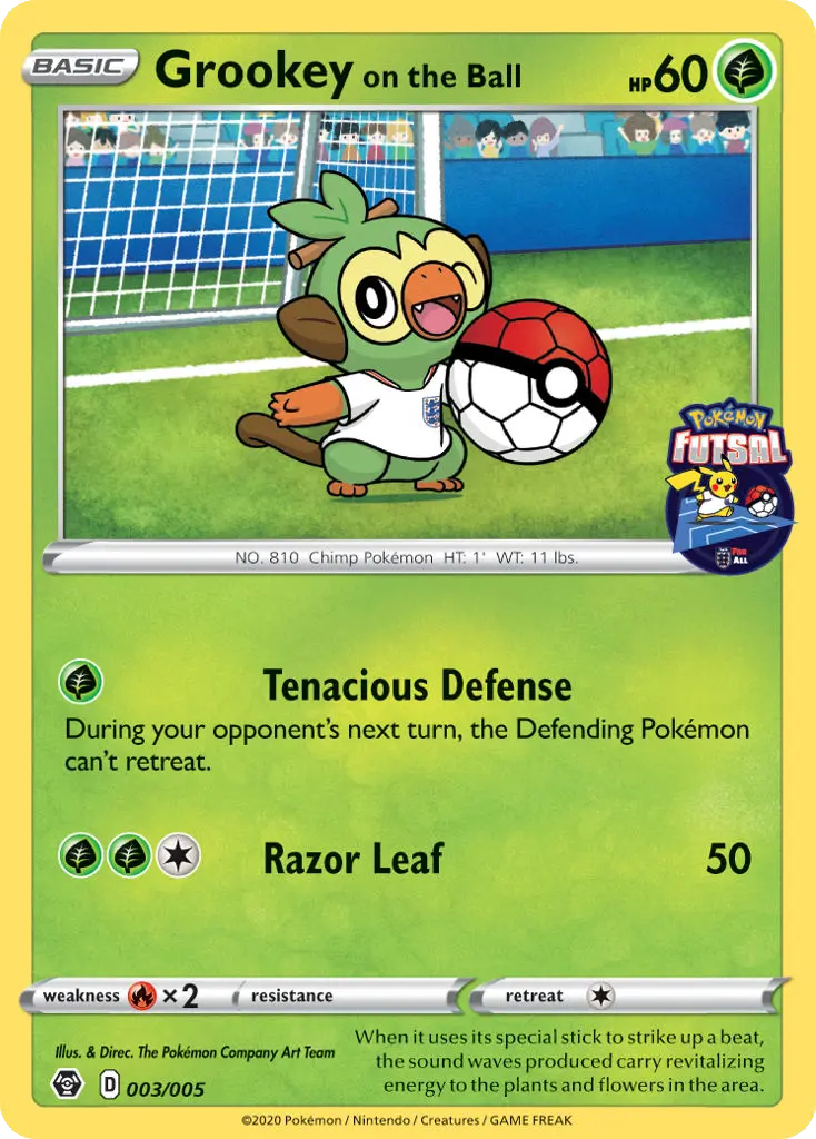 Grookey on the Ball, Pokémon Futsal 2020 3