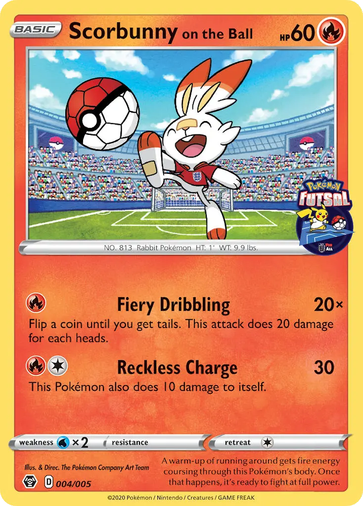 Scorbunny on the Ball, Pokémon Futsal 2020 4