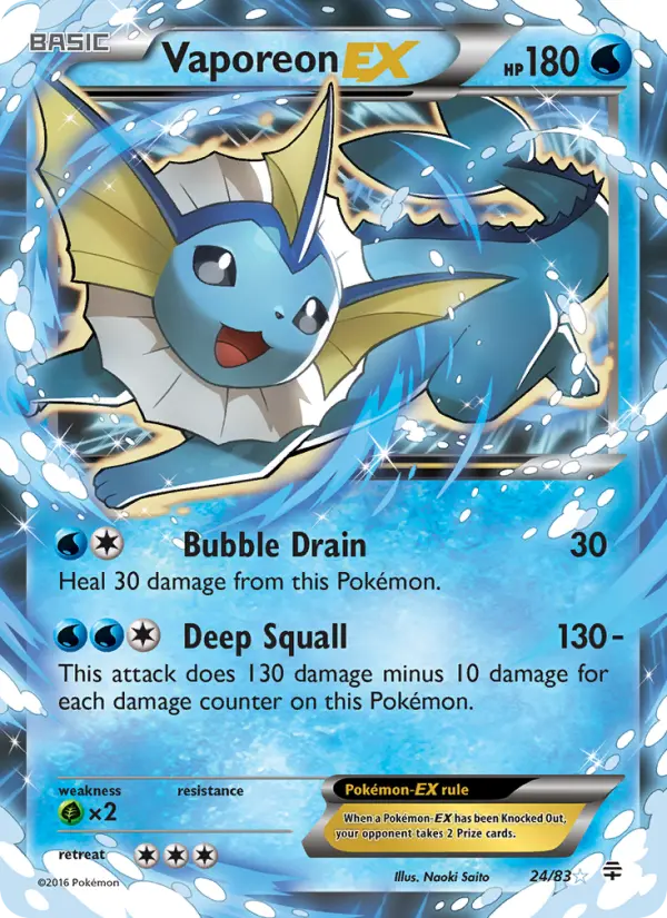 Vaporeon EX, Generations 24