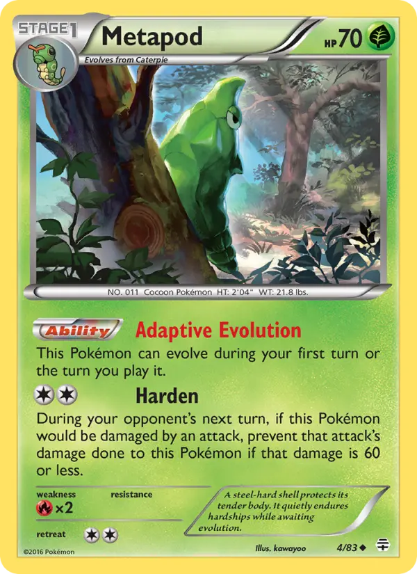 Metapod, Generations 4