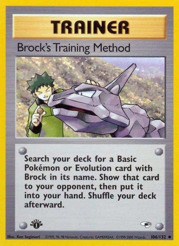 Brock's Training Method, Gym Heroes 106