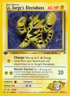 Lt. Surge's Electabuzz, Gym Heroes 27