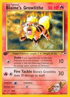 Blaine's Growlithe, Gym Heroes 35