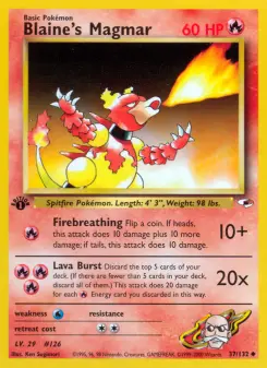 Blaine's Magmar, Gym Heroes 37