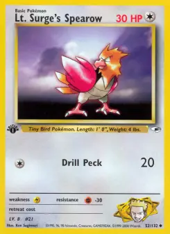 Lt. Surge's Spearow, Gym Heroes 52