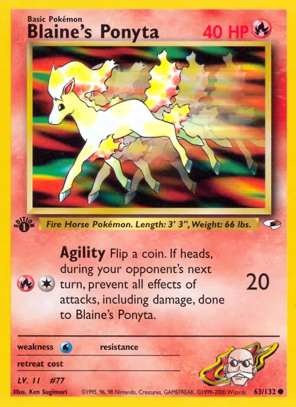 Blaine's Ponyta, Gym Heroes 63