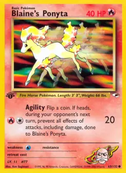 Blaine's Ponyta, Gym Heroes 63