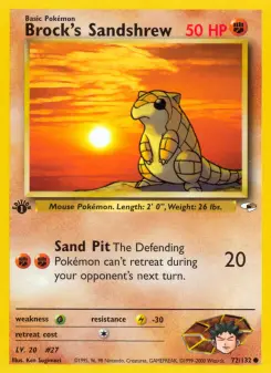 Brock's Sandshrew, Gym Heroes 72