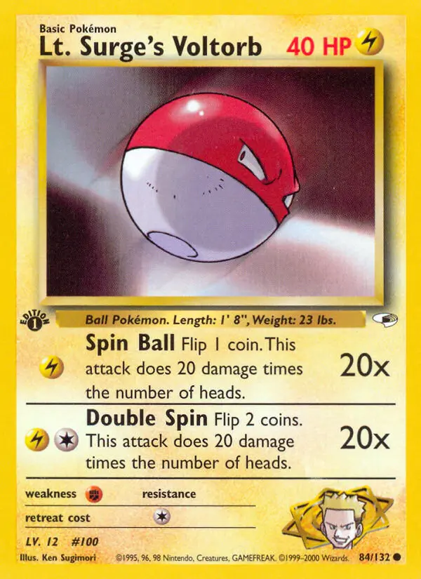 Lt. Surge's Voltorb, Gym Heroes 84