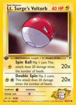 Lt. Surge's Voltorb, Gym Heroes 84