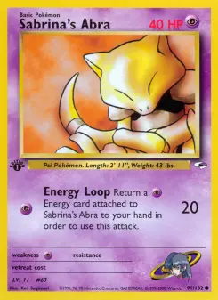 Sabrina's Abra, Gym Heroes 91