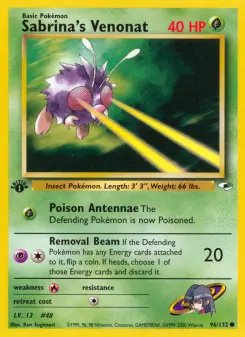 Sabrina's Venonat, Gym Heroes 96