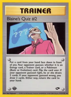Blaine's Quiz #2, Gym Challenge 111