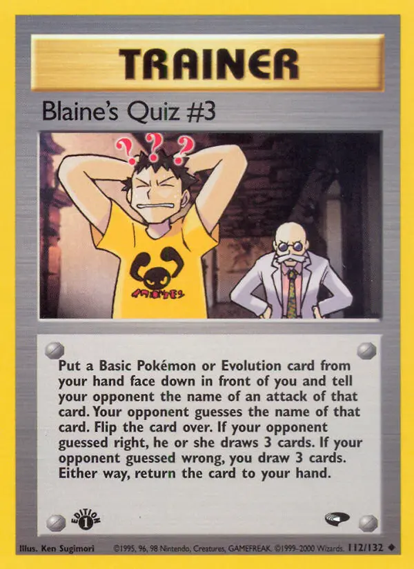 Blaine's Quiz #3, Gym Challenge 112