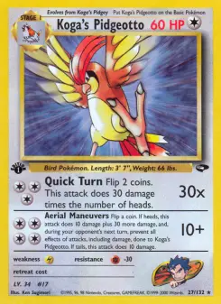 Koga's Pidgeotto, Gym Challenge 27