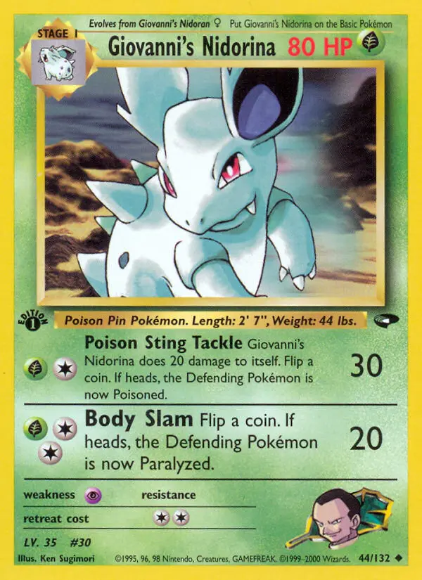 Giovanni's Nidorina, Gym Challenge 44