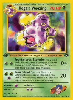 Koga's Weezing, Gym Challenge 50