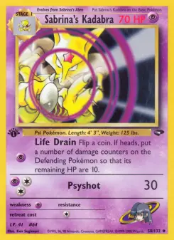 Sabrina's Kadabra, Gym Challenge 58