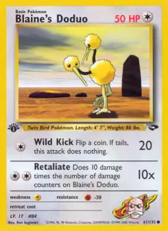 Blaine's Doduo, Gym Challenge 61