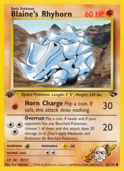 Blaine's Rhyhorn, Gym Challenge 65