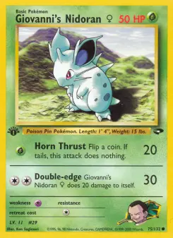 Giovanni's Nidoran♀, Gym Challenge 75