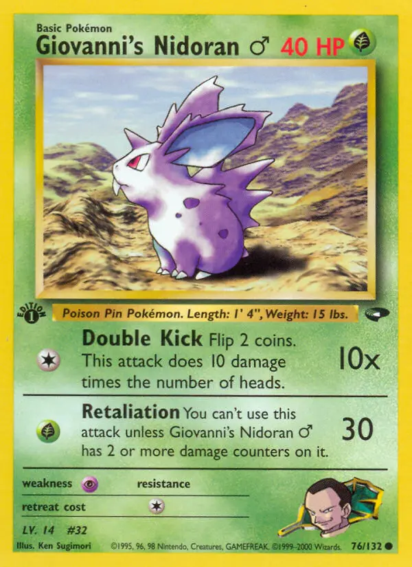 Giovanni's Nidoran♂, Gym Challenge 76