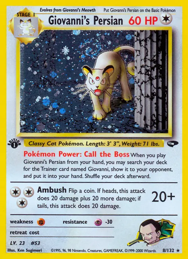 Giovanni's Persian, Gym Challenge 8