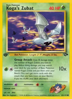 Koga's Zubat, Gym Challenge 83