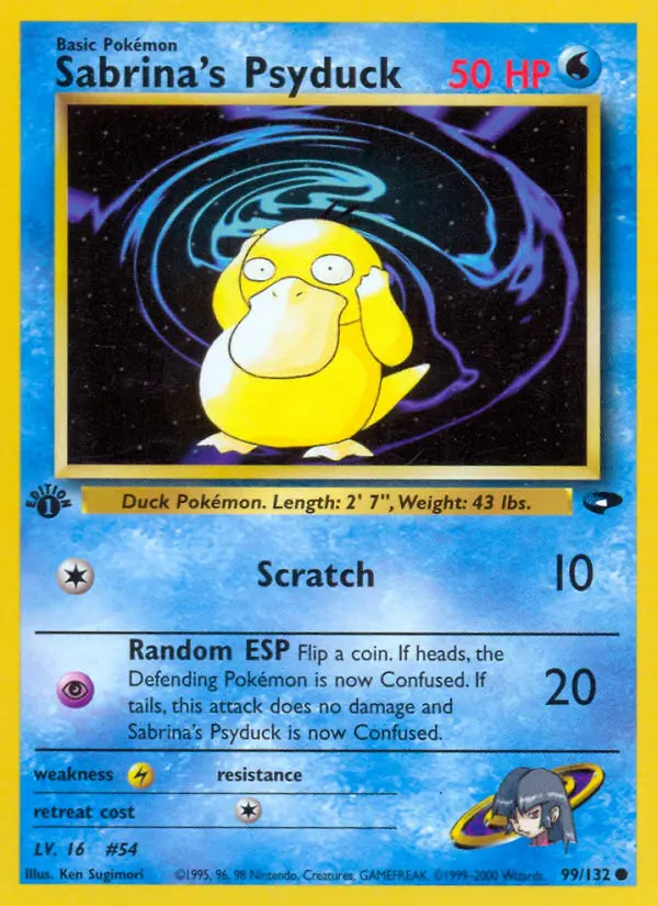 Sabrina's Psyduck, Gym Challenge 99