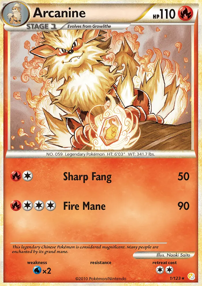Arcanine, HeartGold SoulSilver 1