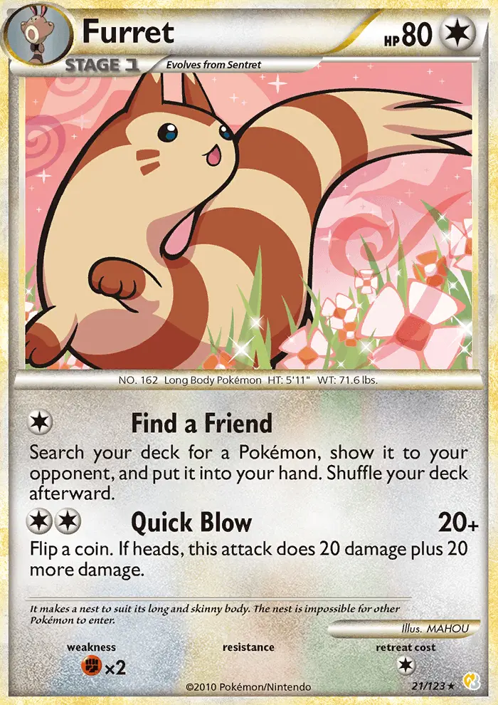 Furret, HeartGold SoulSilver 21