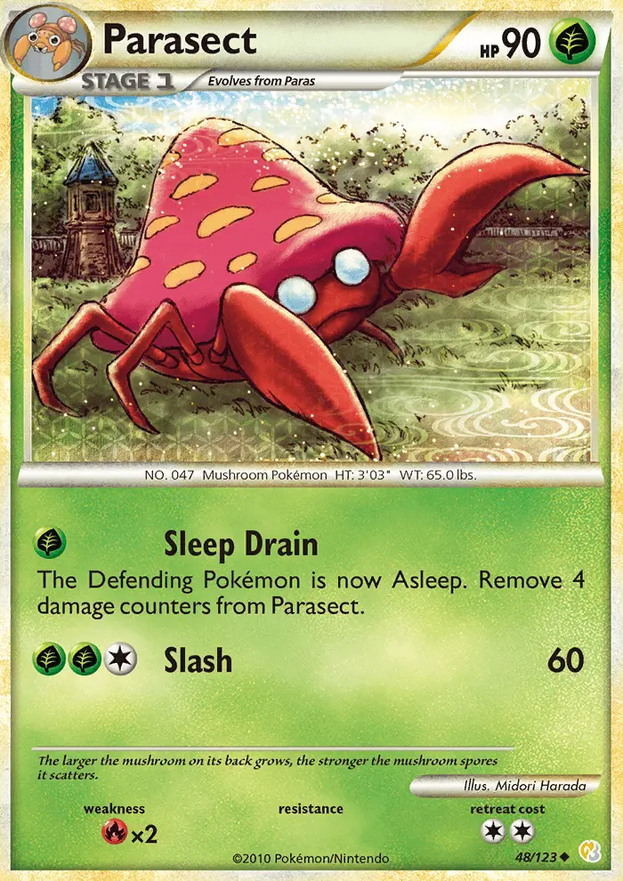 Parasect, HeartGold SoulSilver 48