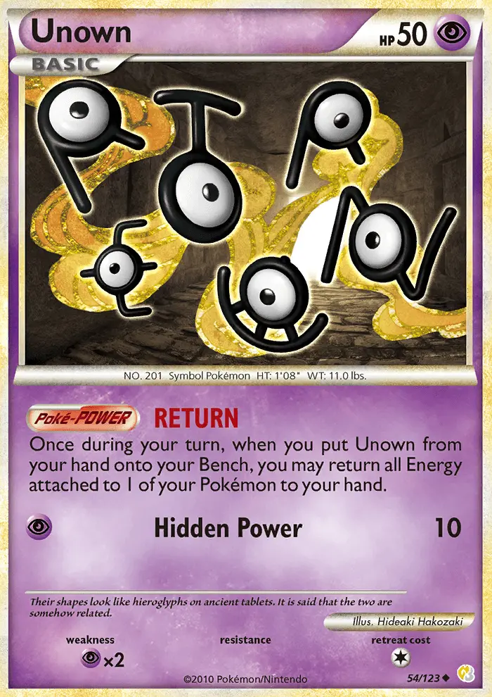 Unown, HeartGold SoulSilver 54