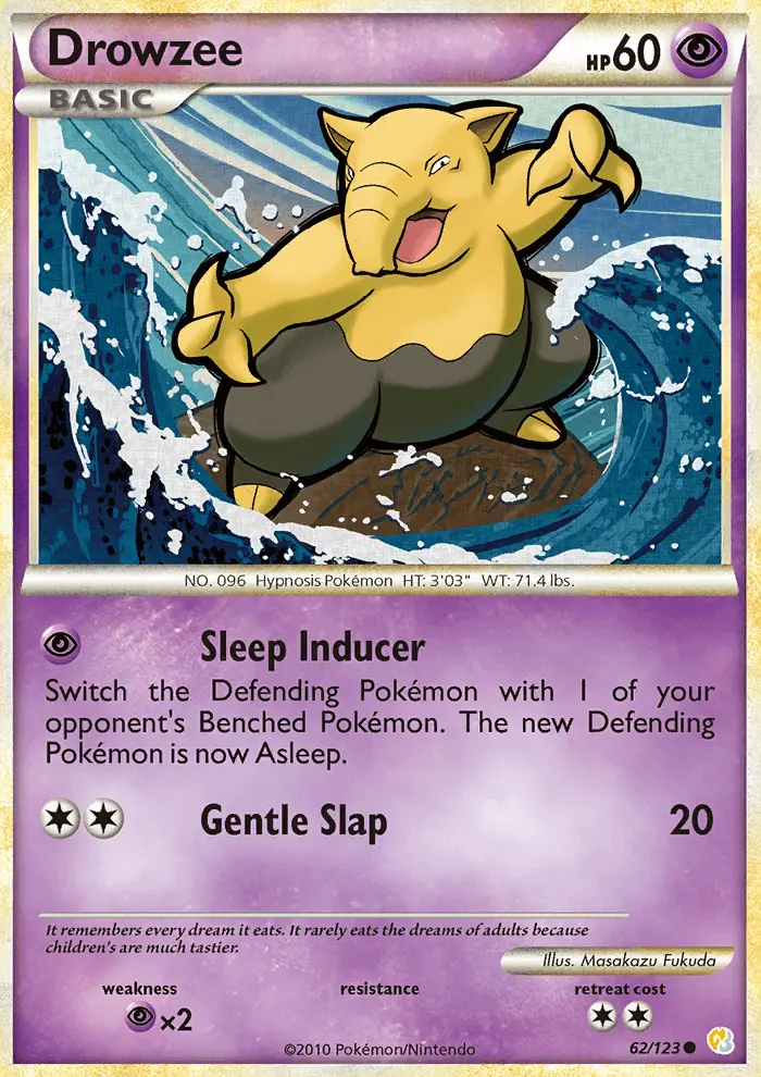 Drowzee, HeartGold SoulSilver 62