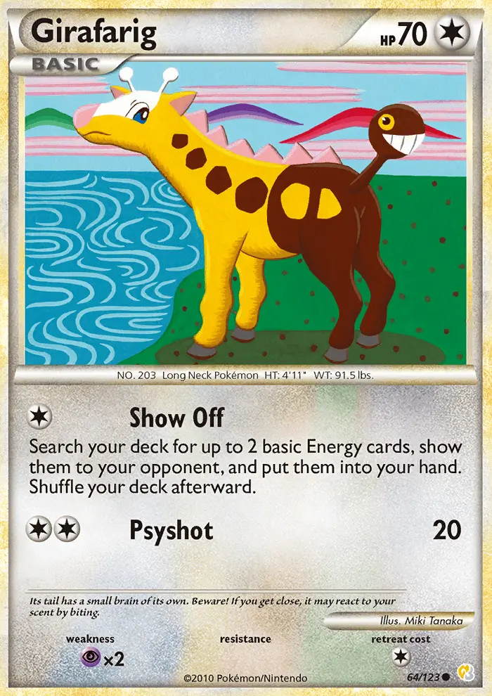 Girafarig, HeartGold SoulSilver 64