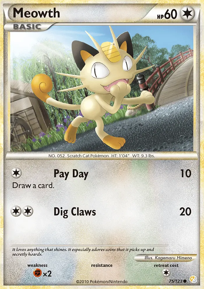 Meowth, HeartGold SoulSilver 75