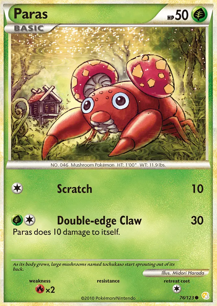 Paras, HeartGold SoulSilver 76