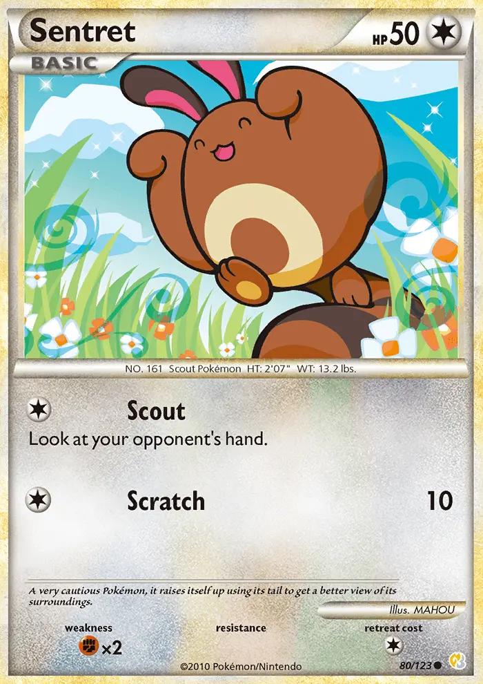 Sentret, HeartGold SoulSilver 80