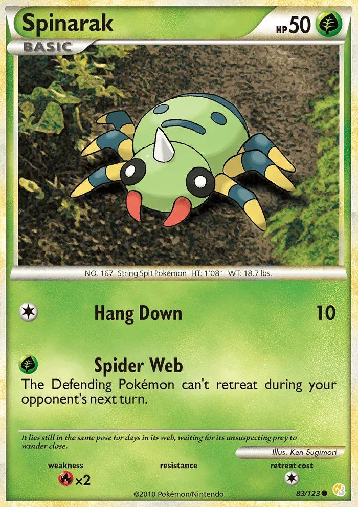 Spinarak, HeartGold SoulSilver 83