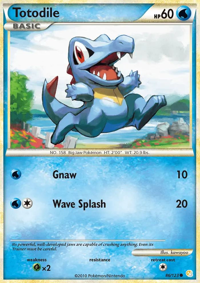 Totodile, HeartGold SoulSilver 86