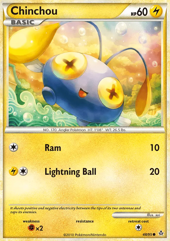 Chinchou, Unleashed 48