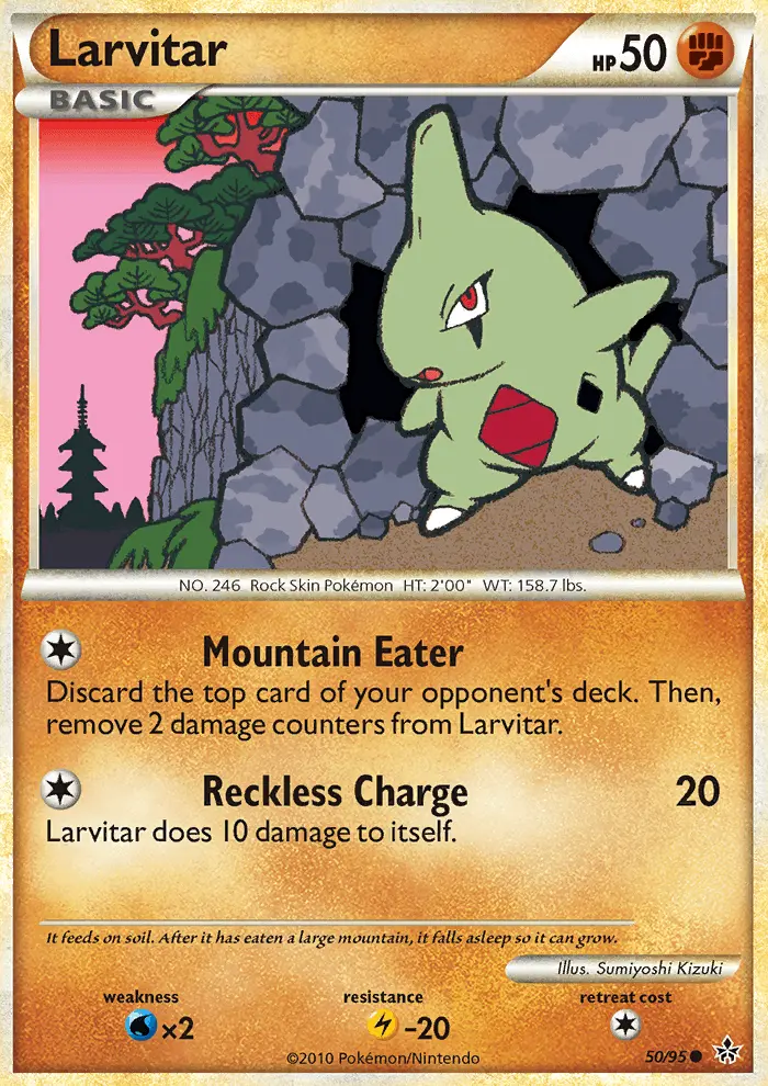 Larvitar, Unleashed 50