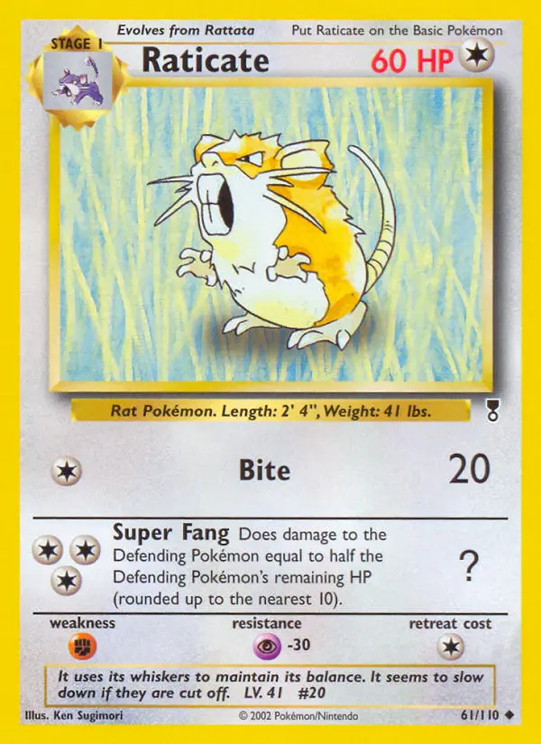 Raticate, Legendary Collection 61
