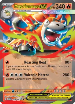 Mega Camerupt ex, Mega Evolution 022