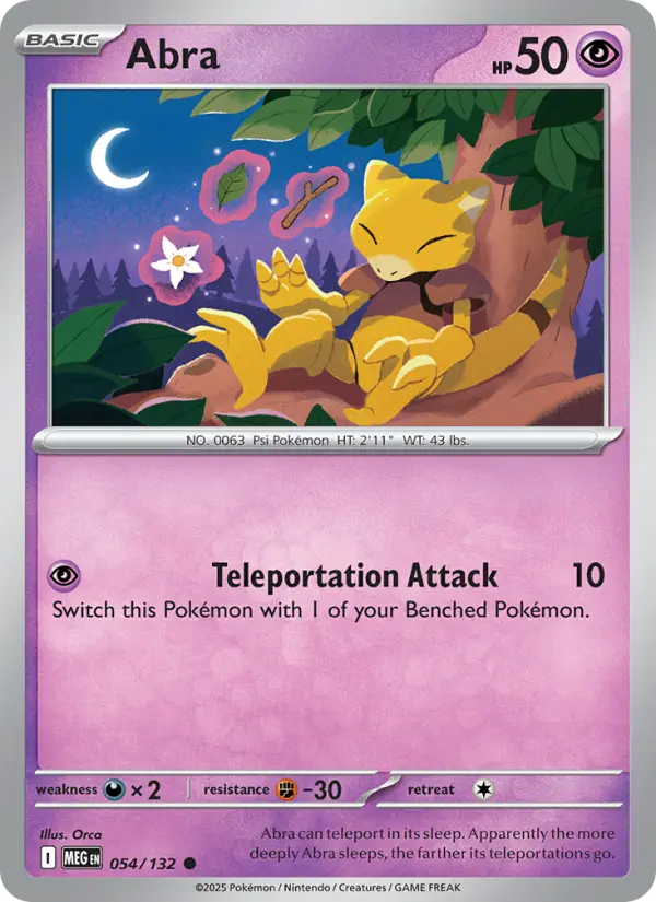 Abra, Mega Evolution 054