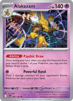 Alakazam, Mega Evolution 056