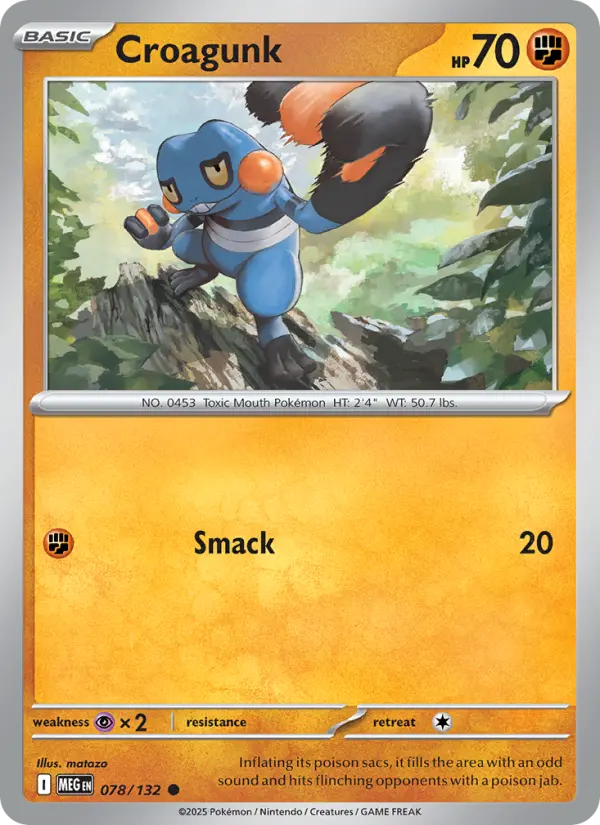 Croagunk, Mega Evolution 078