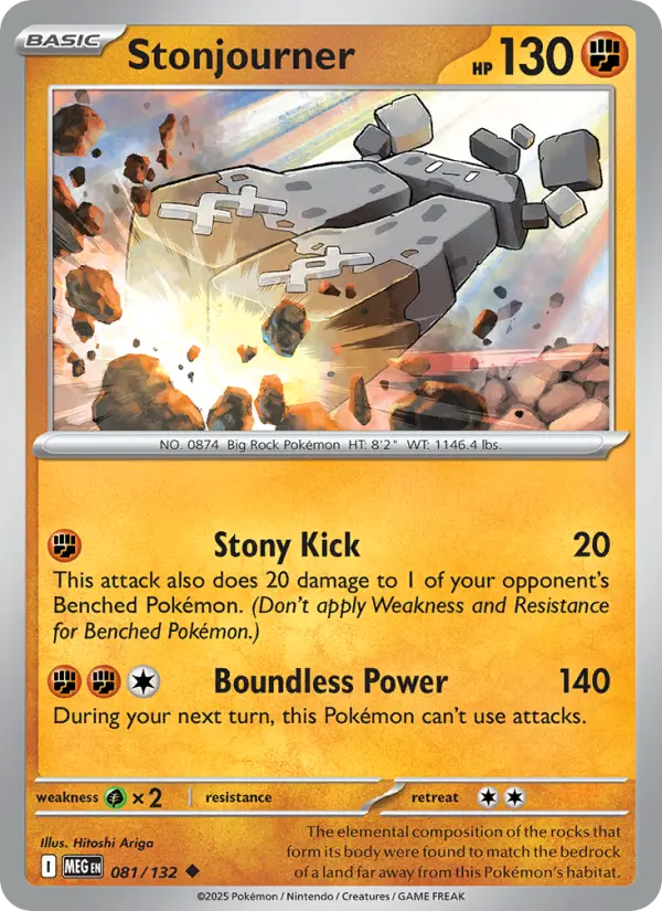 Stonjourner, Mega Evolution 081