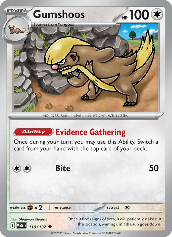 Gumshoos, Mega Evolution 110